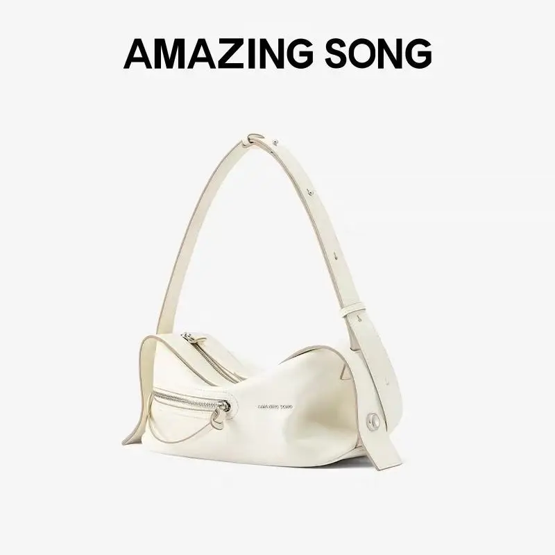 Amazing Songแฟชั่น2025ฤดูใบไม้ผลิ/ฤดูร้อนใหม่ไวน์หวานกระเป๋ากล้องไหล่เดี่ยวCrossbodyหมอนกระเป๋าผู้หญิงสไตล์