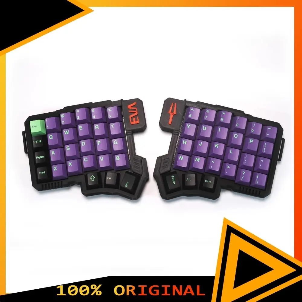 

Silakka54 Split Keyboard Wired Ergonomics Custom Keyboard Adjustable Inclined Support Support Qmk/Vial Split Keyboard