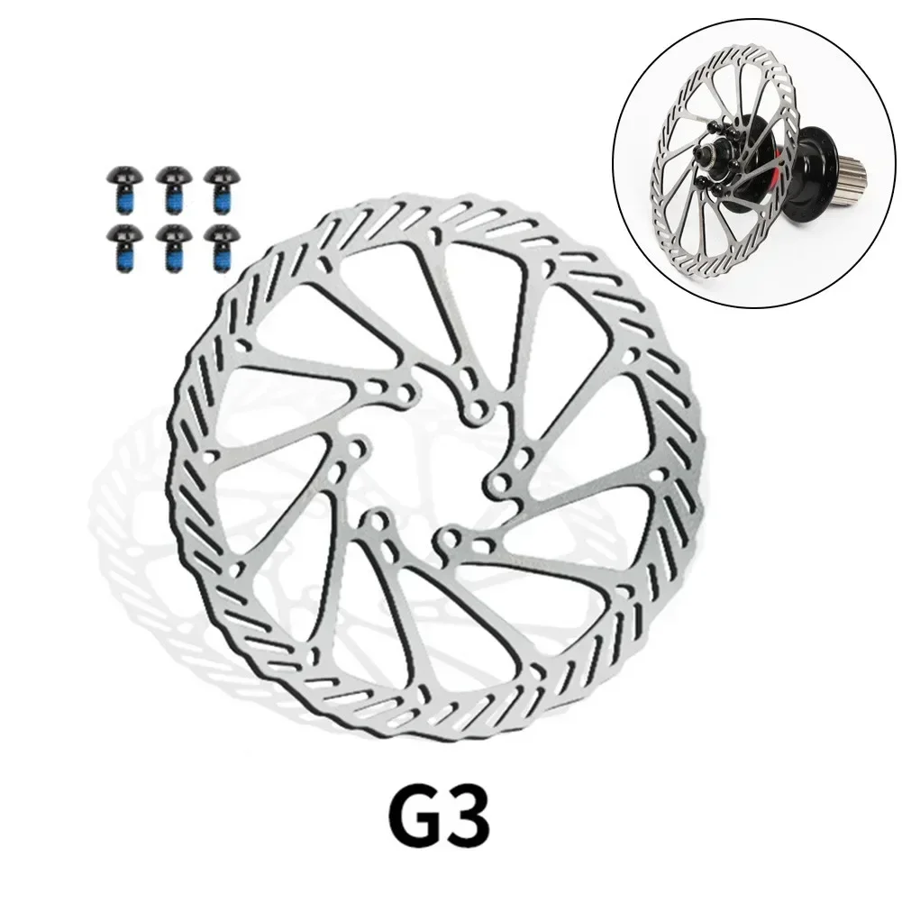 Good High Quality Nice Portable Pratical Brake Disc GS1 Metal Mountain Bike Silver With 6 Bolts 160/180mm 160mm/180mm