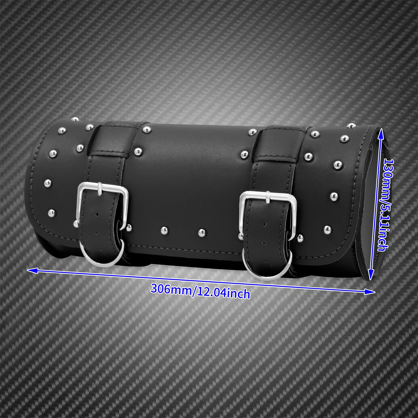 Motorcycle Fork Tool Bags Storage PU Leather Travel Pouch Front Luggage Bag Universal For Harley Sportster Touring Softail Dyna