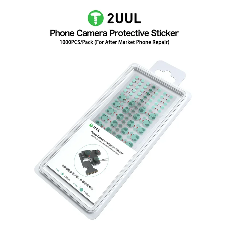 2UUL-Poeira Câmera Do Telefone à Prova Adesivo de Alta Qualidade Adesivo, Face ID, Dot Matrix, Poeira Adesivo à Prova, DA30, Diâmetro 7mm, 12mm, 1000Pcs por Pacote