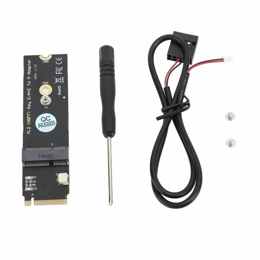 

USB-кабель 2-контактный, адаптер M.2 NGFF A/E Key, не требует драйверов, Plug and Play, адаптер M.2 Key M SSD, карта-конвертер M.2 Key M для настольных ПК