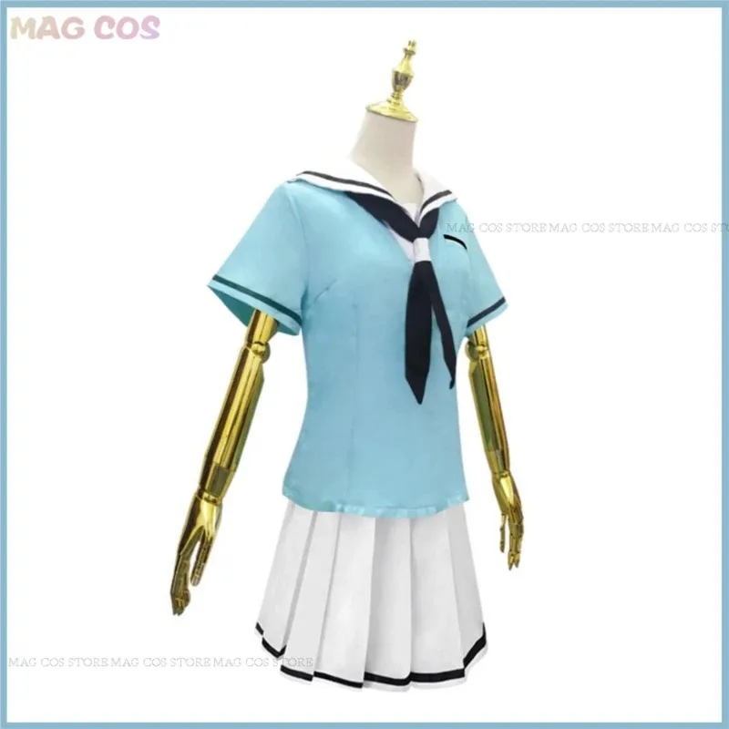 

az15Anime BanG Dream! Toyama Cosplay Costume Poppin'Party Kasumi Wig JK Uniform Skirt Woman Hairpins Halloween Carnival S