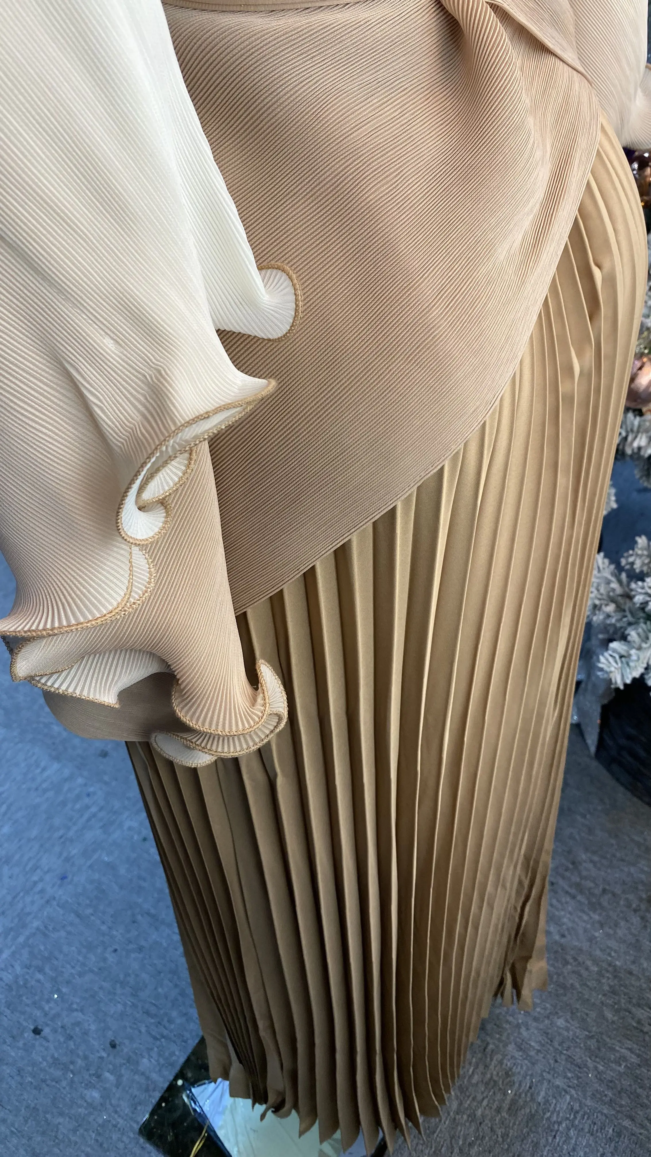 طقم صيفي كاجوال مكون من قطعتين مع تنورة قصيرة، مقاس كبير، فضفاض، كم 1/4، توصيل سريع، تريكو أفريقي شعبي-GZXX053