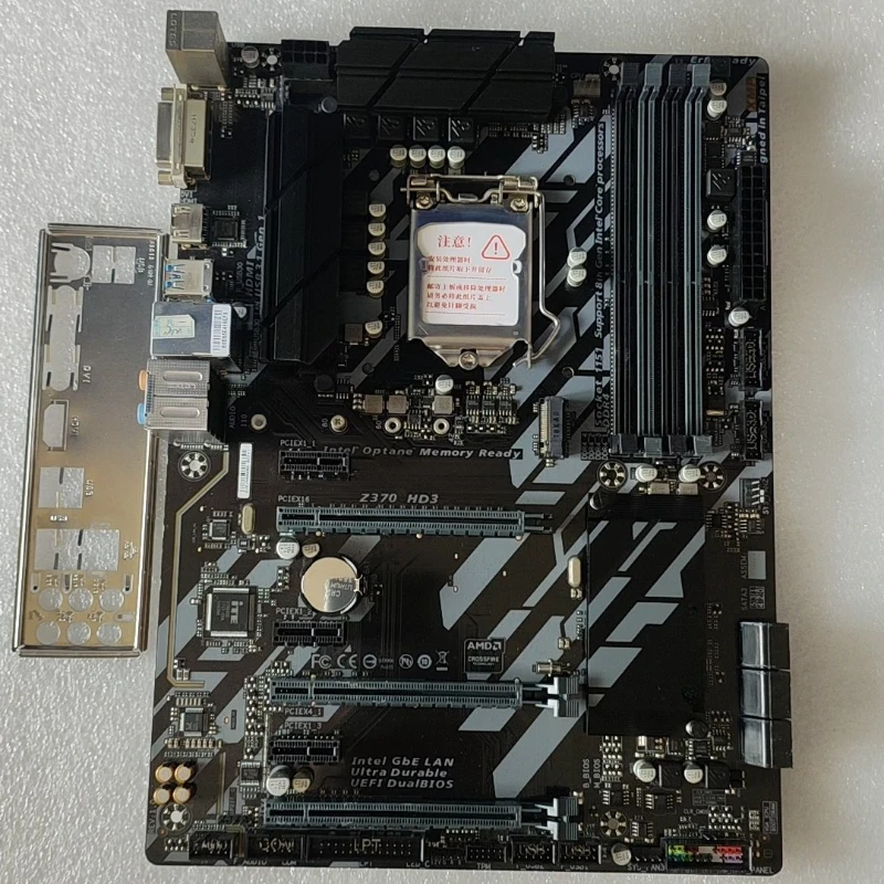 

Used Z370-HD3 Motherboard 4 DDR4 Slots LGA1151 ATX for GIGABYTE