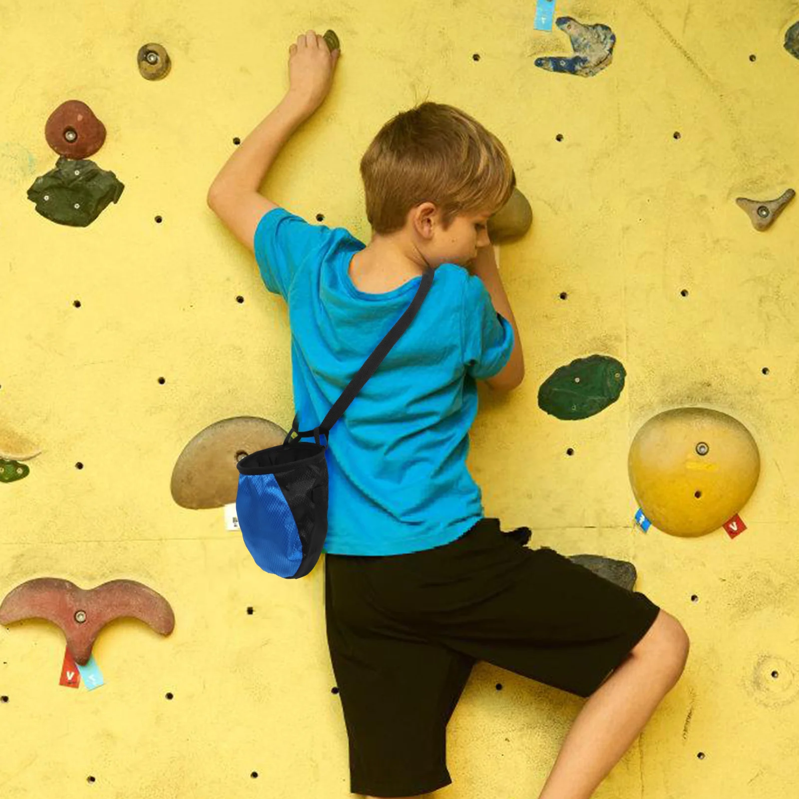 حقيبة الطباشير لرفع الأثقال والجمباز والتدريب على التسلق وإكسسوارات محمولة قابلة للتعديل ورباط قوي #5