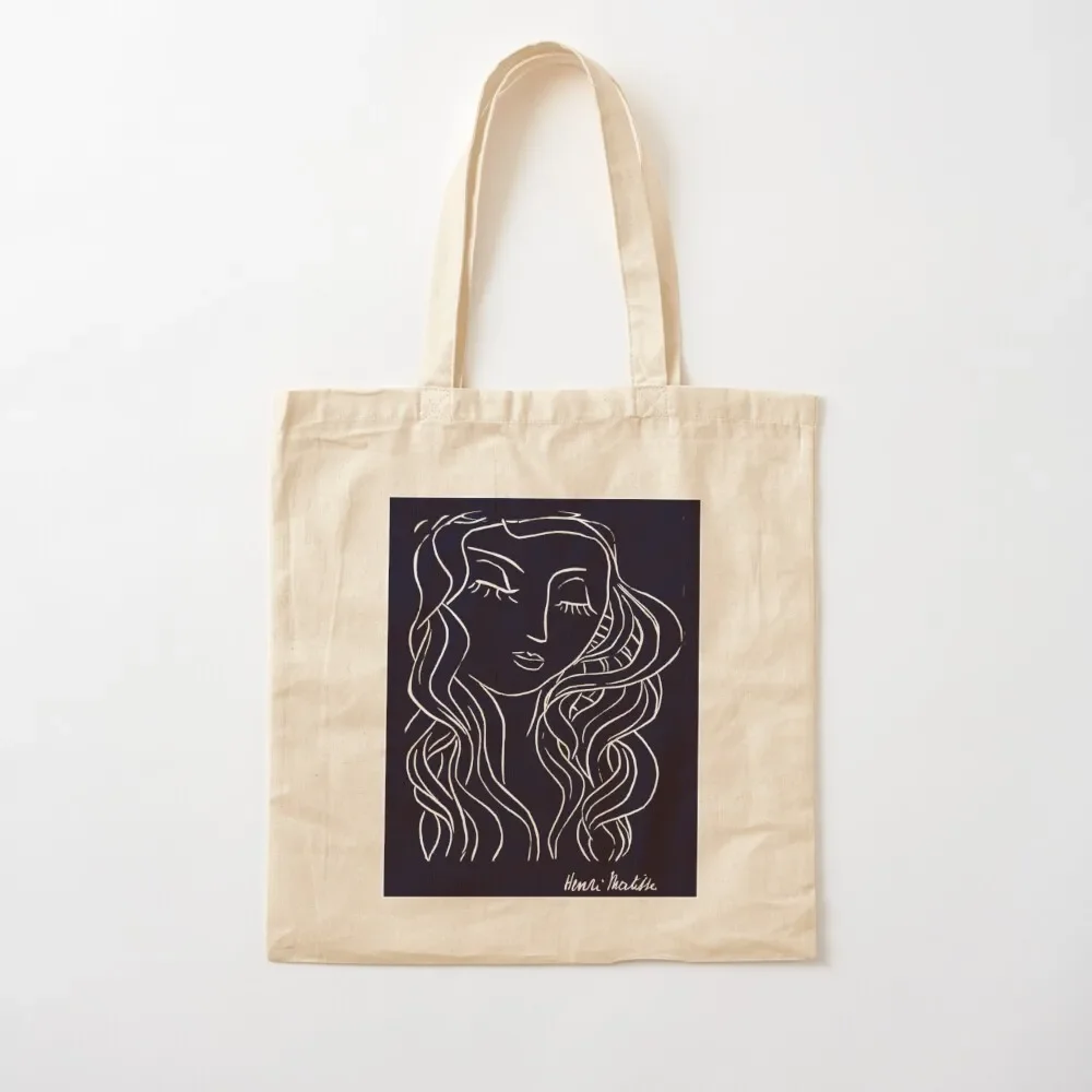 

HEAD : Vintage Matisse Young Girl Silhouette Print Tote Bag cute tote custom custom Canvas