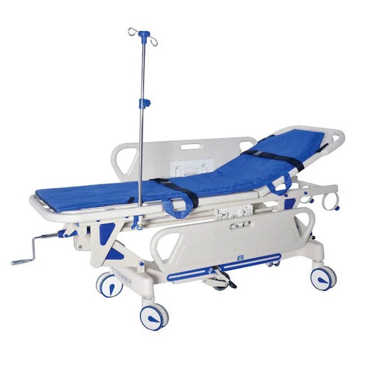 BTT6C Medical Transport Trolley Hospital Bed Hydraulic Patient Transfer Stretcher for the Sick