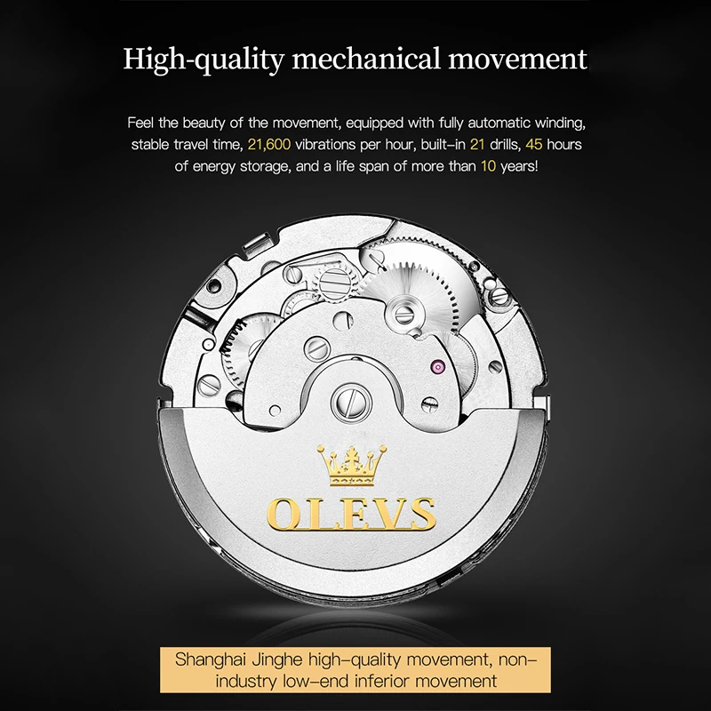 Luxury Brand Automatic Mechanical Couples Wrist Watch Pareja Clock For Men Women Reloj Hombre Mujer Relogios Masculino Feminino