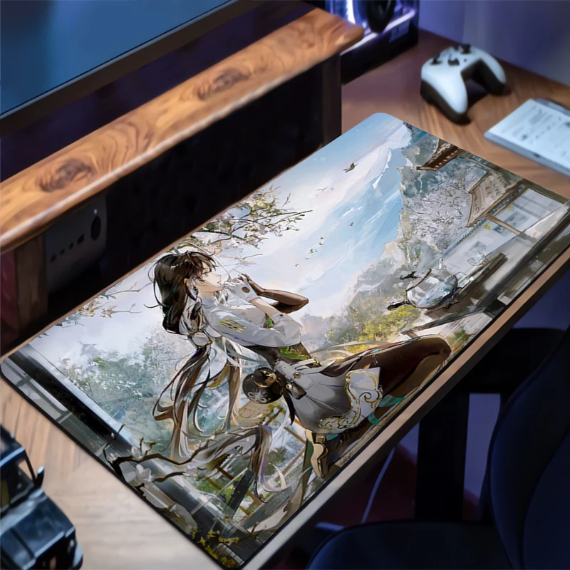 Gaming Mousepad Wuthering Waves Jianxin Anime Mouse Mat Office Gamer Computer Mouse Pad HD Print Big Desk Mat PC carpet Mousepad