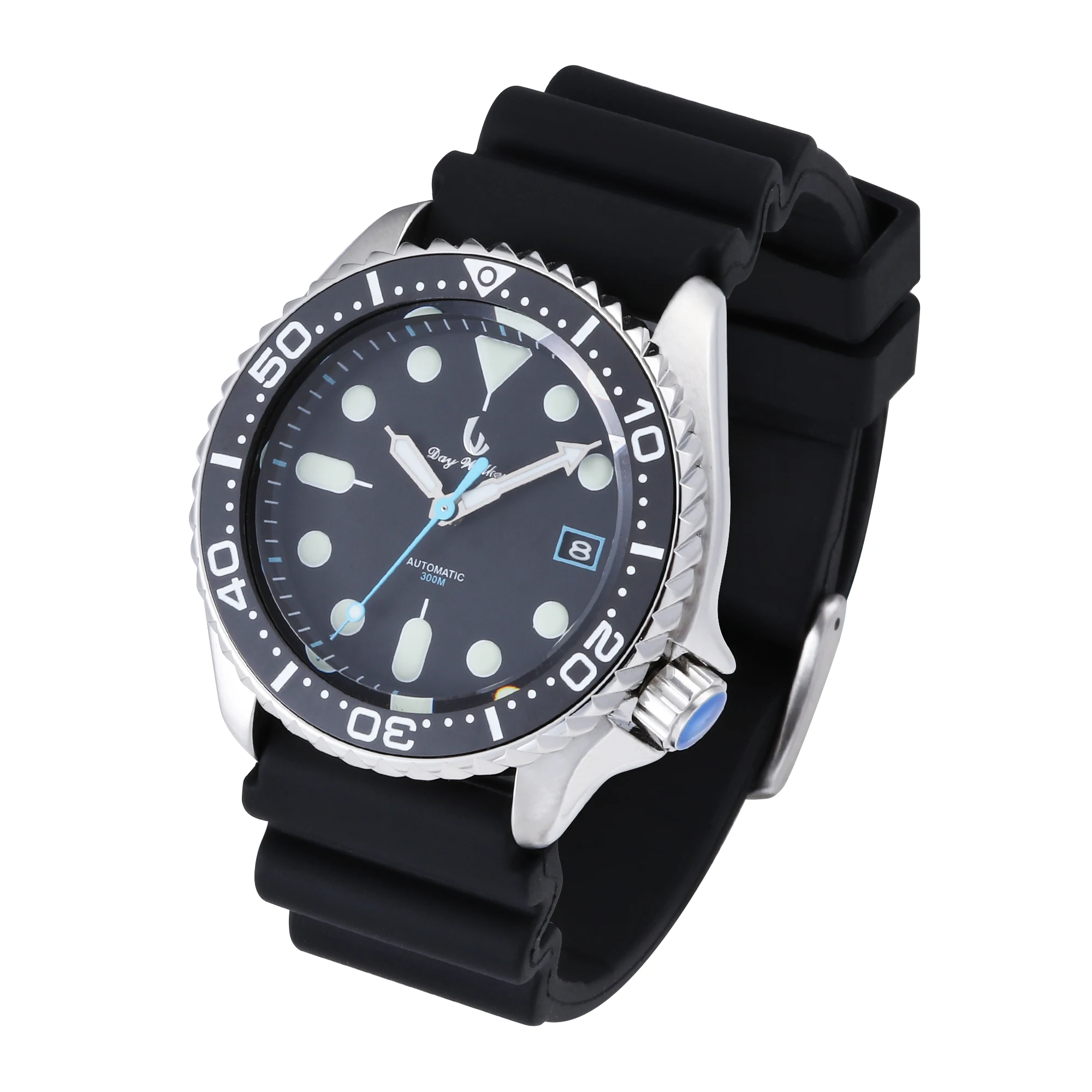 300M Diver\'s Watch With Helium Release Valve And Super BGW9 Luminous Stainless Steel Case Ceramic Bezel Sapphire Crystal