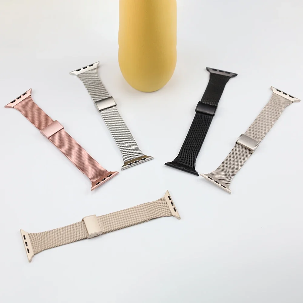 Pasek Milanese Loop do Apple Watch Band 49 mm 45 mm 40 mm 44 mm 41 mm 46 mm 42 mm Bransoleta ze stali nierdzewnej do iWatch Ultra 10 9 8 7 6