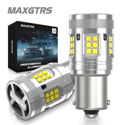 2Pcs 1156 BA15S P21W 7440 W21W LED Bulb Signal Lamp Reverse Lights Tail 6000K White Yellow For Skoda Audi BMW LED DRL Driving 12