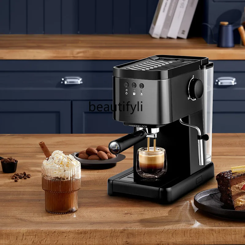 Ufficio semiautomatico italiano per uso domestico e commerciale in schiuma di latte a vapore ad alta pressione