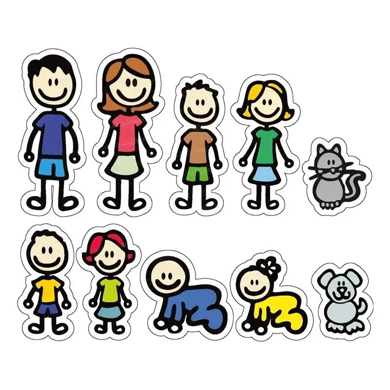 Funny Family Member Car Sticker Waterproof Styling Automobiles Motorcycle Exterior Accessories Vinyl Decals SH533