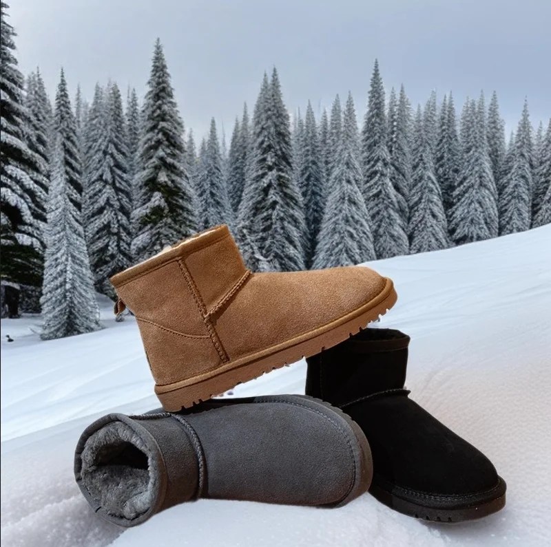 ГОРЯЧАЯ НОВИНКА 2025 года, зимние зимние ботинки, женские ботинки на толстой подошве, теплая женская обувь из натуральной овчины, роскошная обувь на платформе ГОРЯЧАЯ НОВИНКА 2025 года, зимние зимние ботинки, женские ботинки на толстой подошве, теплая женская обувь из натуральной овчины, роскошная обувь на платформе
