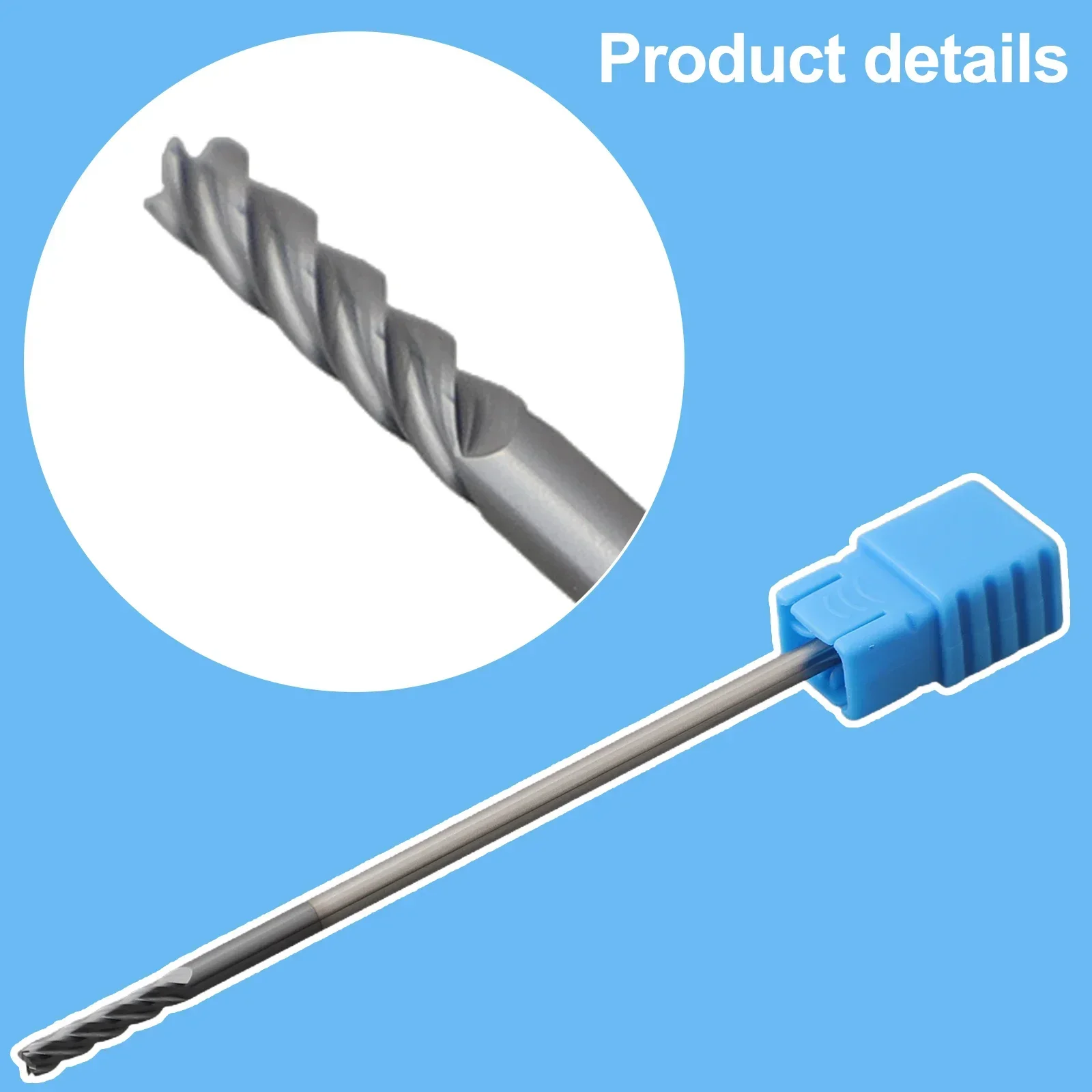 Efficient Cutting Tool Tungsten Carbide End Mill with a Length of 100mm and Designed for Precision Work in Steel Alloys