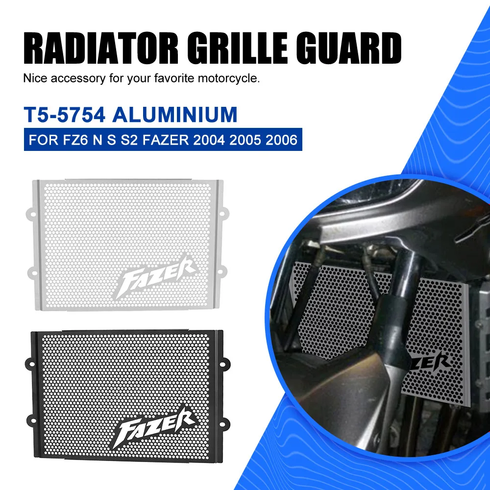 

Motorcycle FOR YAMAHA FAZER FZ1N/S 2001-2005 Radiator Grille Guard Cover Protector FZS1000 FZS1000S FAZER FZS 1000/S Accessories