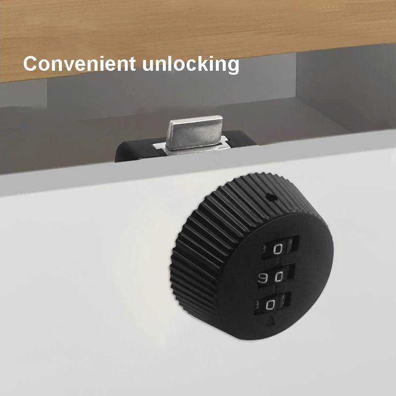 Drawer Code Lock 3 Digit Combination Password Keyless Drawer Lock Cabinet Mail Box Wardrobe Furniture Door Hardware