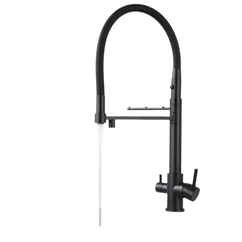 

Clean water pumping dual-purpose hot and cold double switch, kitchen washing basin, direct drinking sink faucet