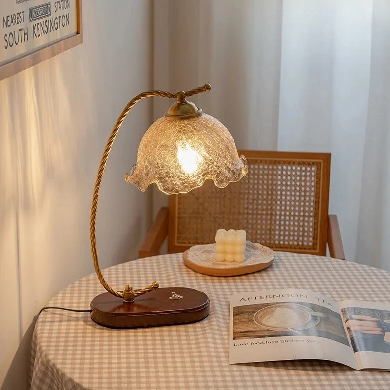 Chinese retro bedroom atmosphere Zhongshan lamps bedside wedding gift Changming desk lamp