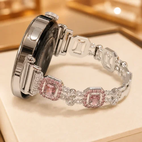 Light luxury metal strap suitable for HUAWEI Watch Fit3/Fit4 straps and HUAWEI Band 8/9/10NFC handmade straps