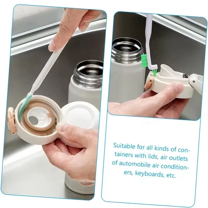 9 Pcs Small Cleaning Brushes Household Cleaning,Crevice Cleaning Tool Set for Window Tracks Groove Humidifier Car Bottle Toilet image 5