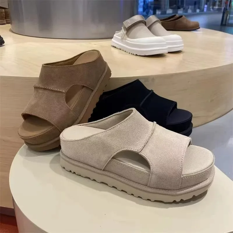 Sandalias Romanas Retro con Plataforma para Mujer, Verano 2026, Nuevas Chanclas de Playa con Plataforma