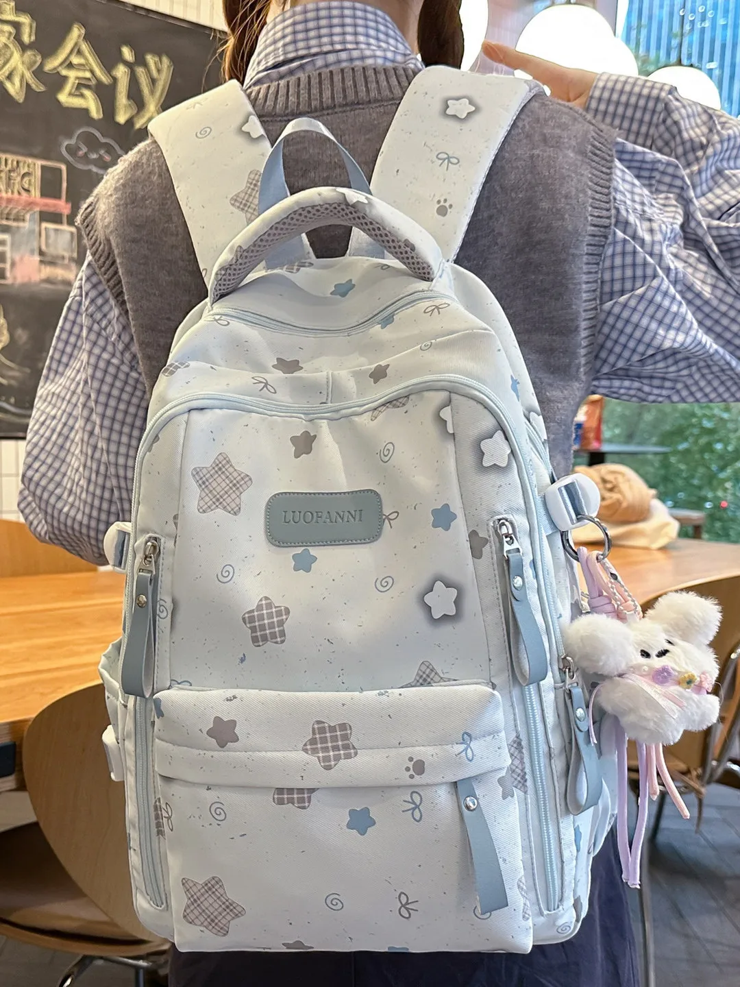 

Large Capaci School Bapa for Girls Simple Versatile College Students Class Bapa High Aesthetic Unique Design Nylon ...