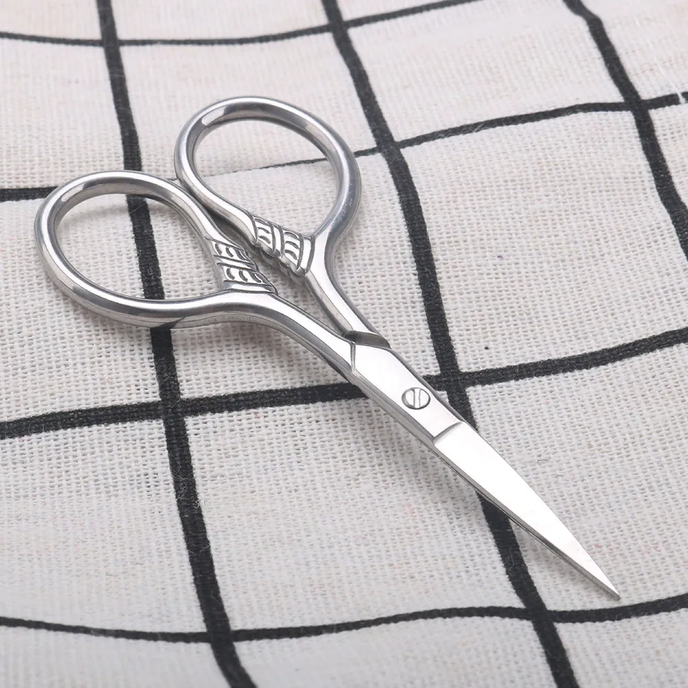 

2Pcs Professional Nose Hair Scissors Stainless Steel Precision Blades Rounded Tips Safe for Nose Eyebrow Trimming Home Use