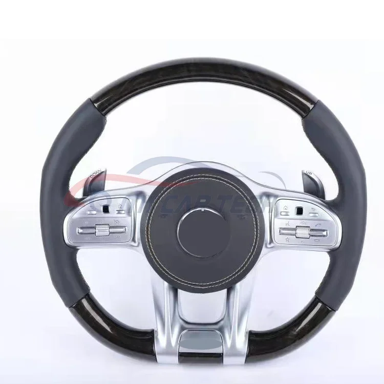 Racing Wheel Steering for W204 amg C class Benz S63 W222 W211 W210 merced-es ben-z C63 wood steering wheel