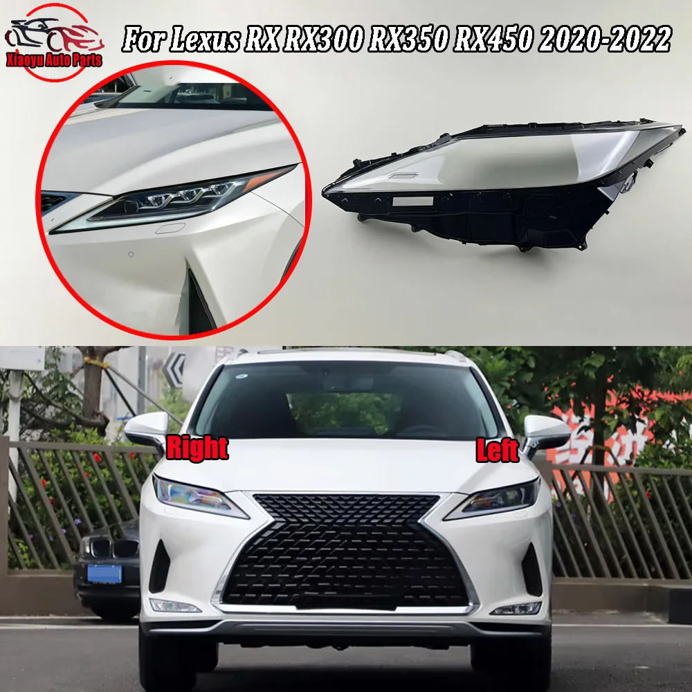 Scheinwerfergehäuse Transparente Scheinwerferabdeckung Lampenschirm Linsenabdeckung Plexiglas 2020 2021 2022 Für Lexus RX RX300 RX350 RX450