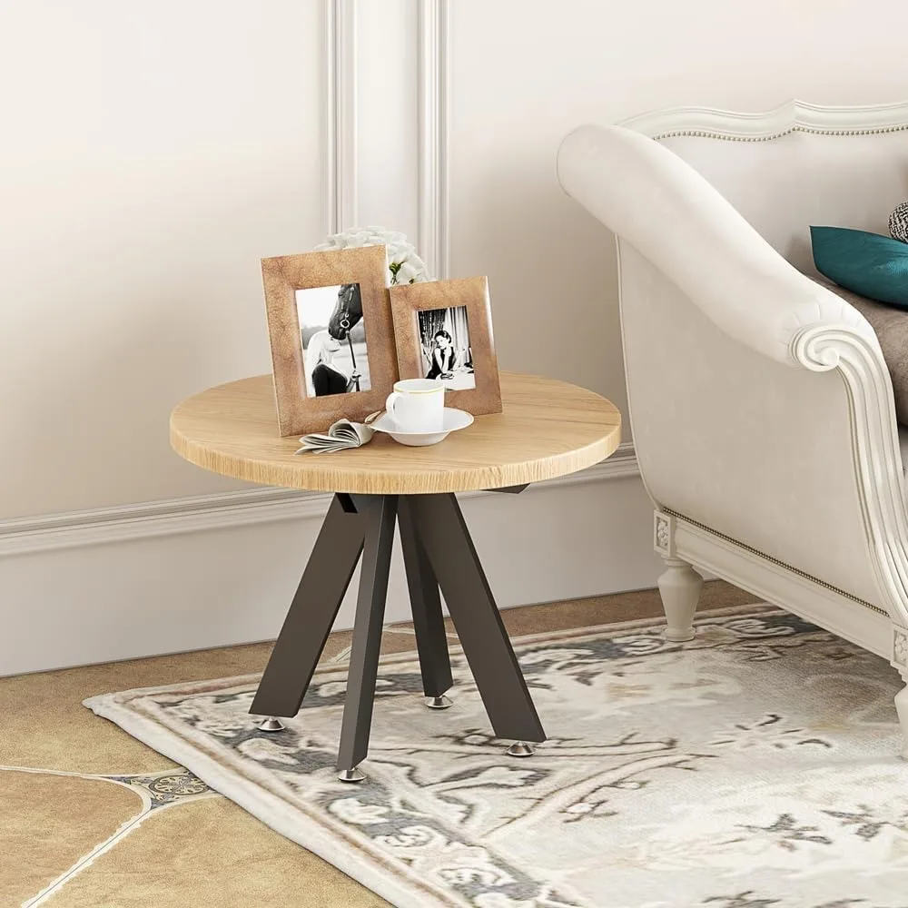 Sturdy Metal Coffee Table Legs, 16 Inch Round Base for Various Table Tops - Suitable for Marble, Glass, Wood (Enhanced Stability