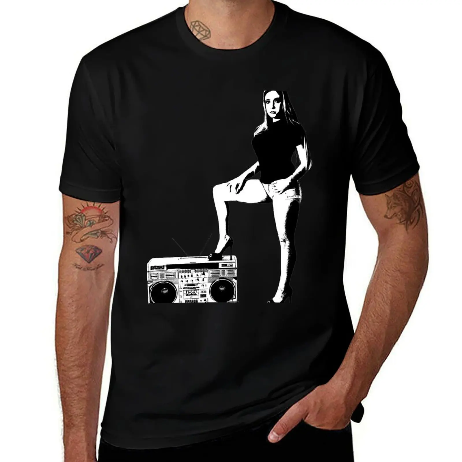 

Brooke Alvarez And A C-100F Boombox T-Shirt man t shirt graphic man t shirts graphic T-Shirt