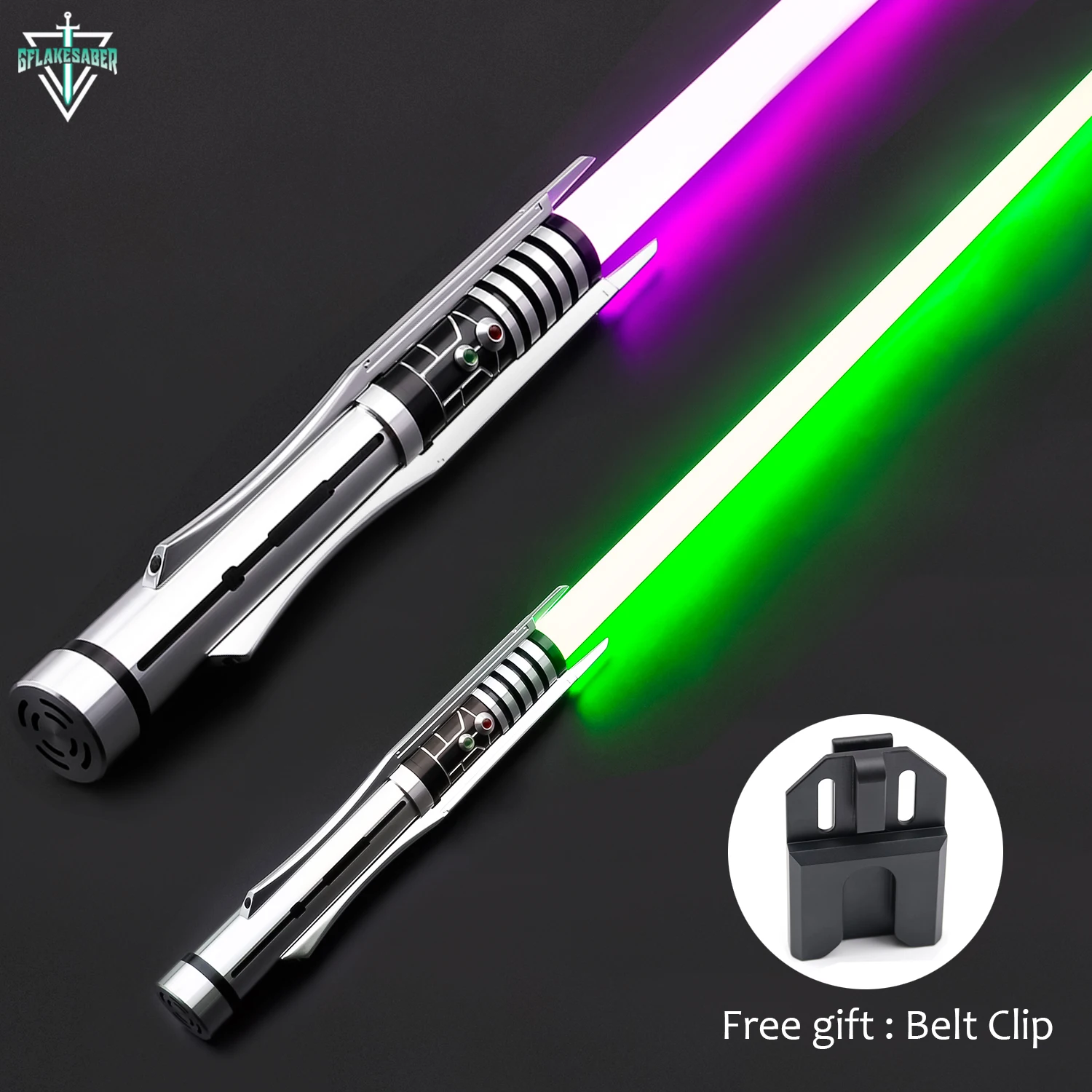 

TXQSABER RVJ Smooth Swing Lightsaber Metal Hilt SNV4 Pixel Heavy Dueling Light Sword FOC Blaster Jedi Revan Laser Sword SD Card