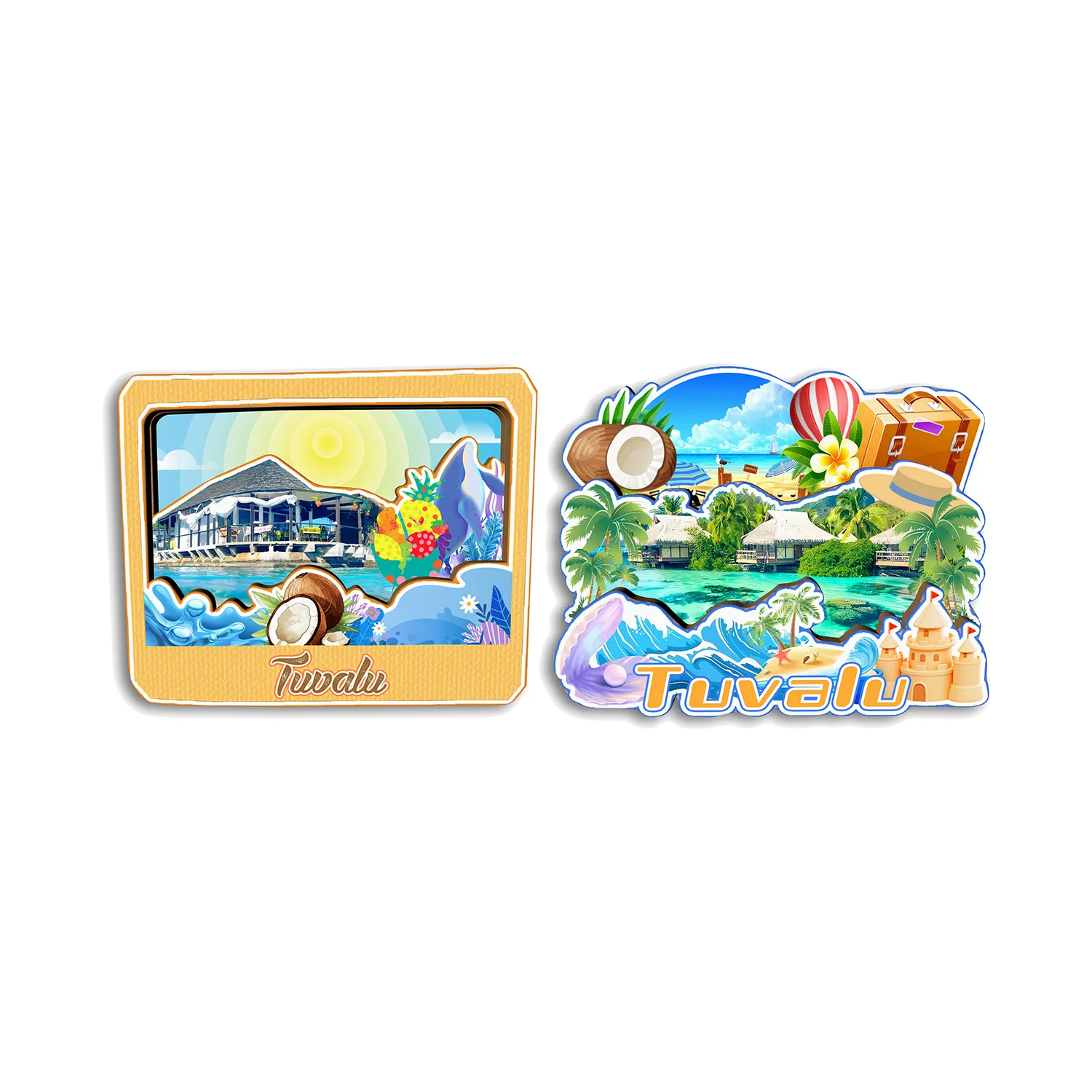 

Tuvalu Fridge Magnet Travel Souvenir Gift Handmade Decorative Refrigerator Sticker Home