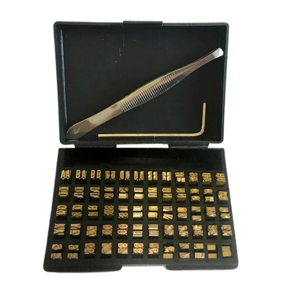 Imagem -05 - Máquina de Impressão Térmica Word Grain Hot Stamp Copper Letters Font Semi-automatic Tools 2*3*15 mm 120 Pcs