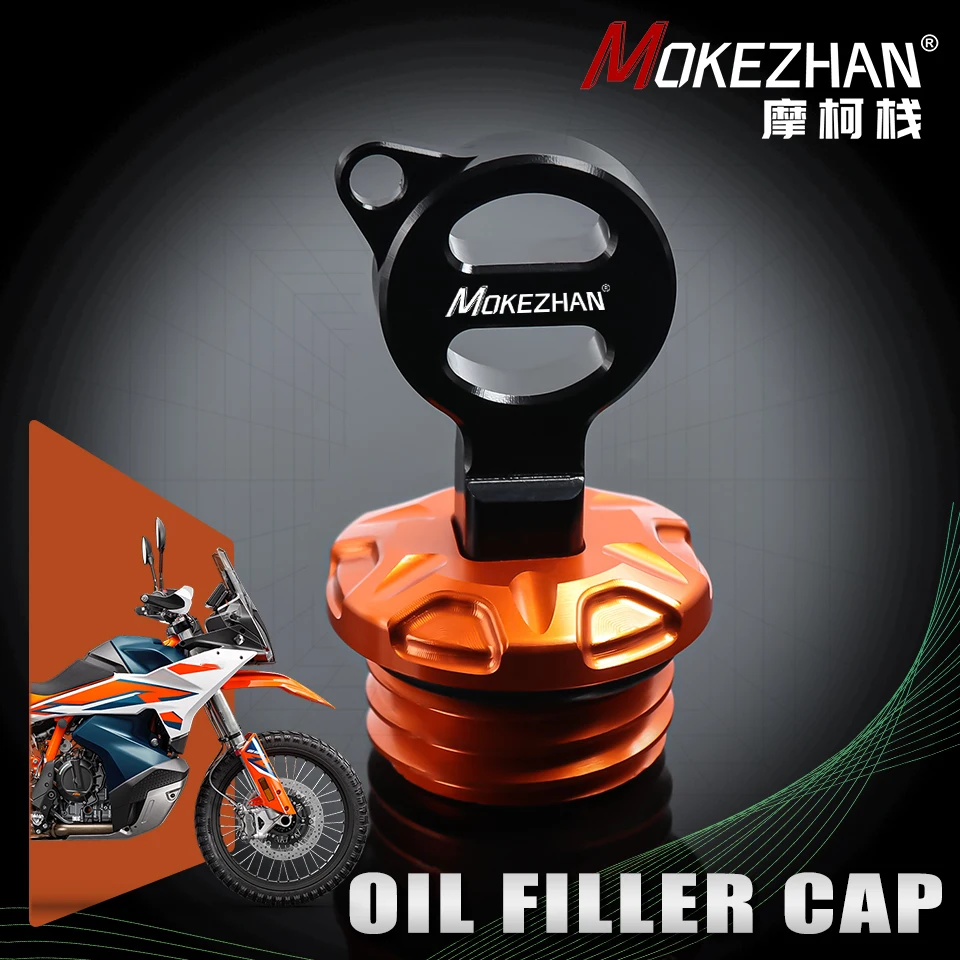 

Motorcycle Anti theft Engine Oil Filler Cap Cover Accessories For KTM 890 L / R Adv Adventure Rally 890Adv 2021-2024 Parts