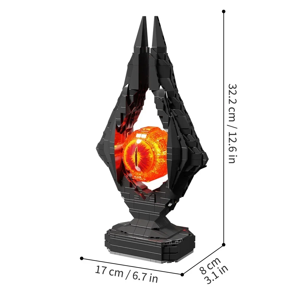 Fantasy Legendary Eye Building Block Set Movie Inspired Design Home Decor Collectible Male Female Themed Gifts