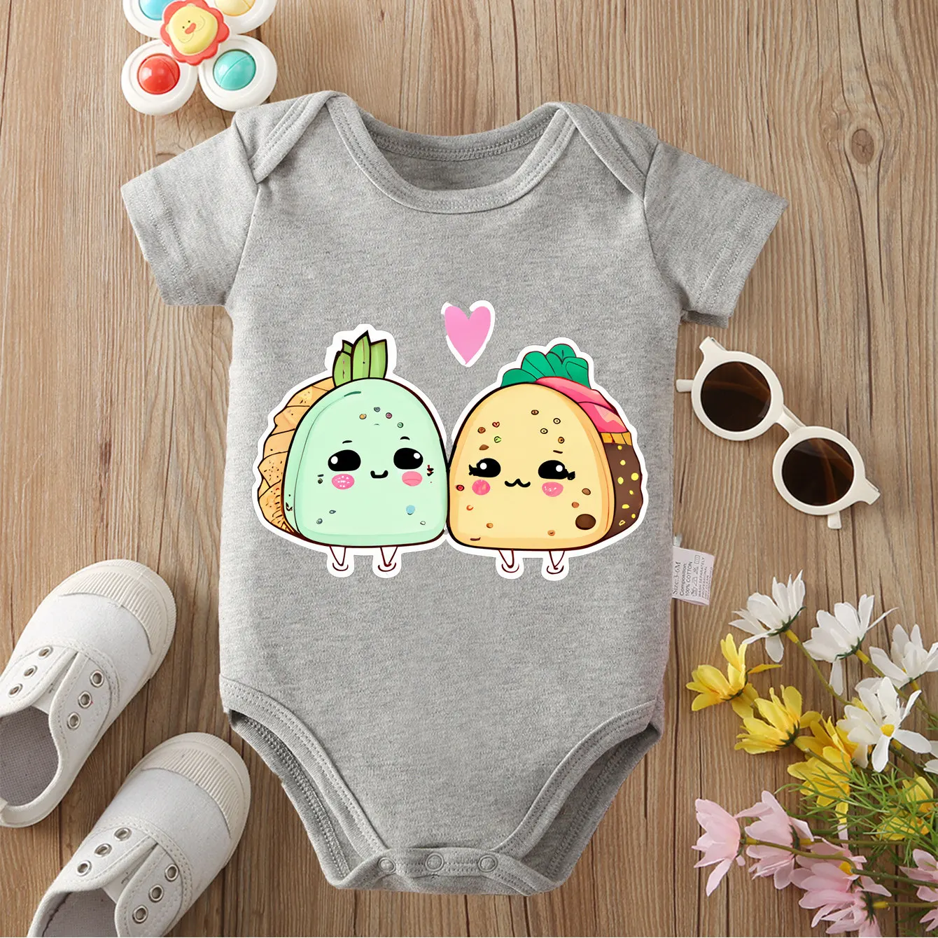 

100% хлопок, боди с принтом овощных пирогов Best Partner, удобные комбинезоны для малышей, комбинезон для новорожденных от 0 до 12 месяцев