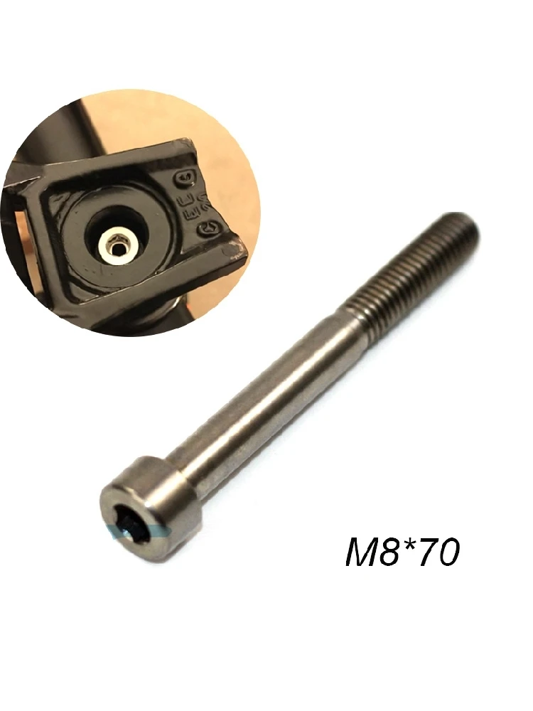 AliExpress M8X70 18G Titanium Alloy Bicycle Headset Cap Bolt for Brompton Folding Bike BMX Stem Screw Bicycle Parts HOT
