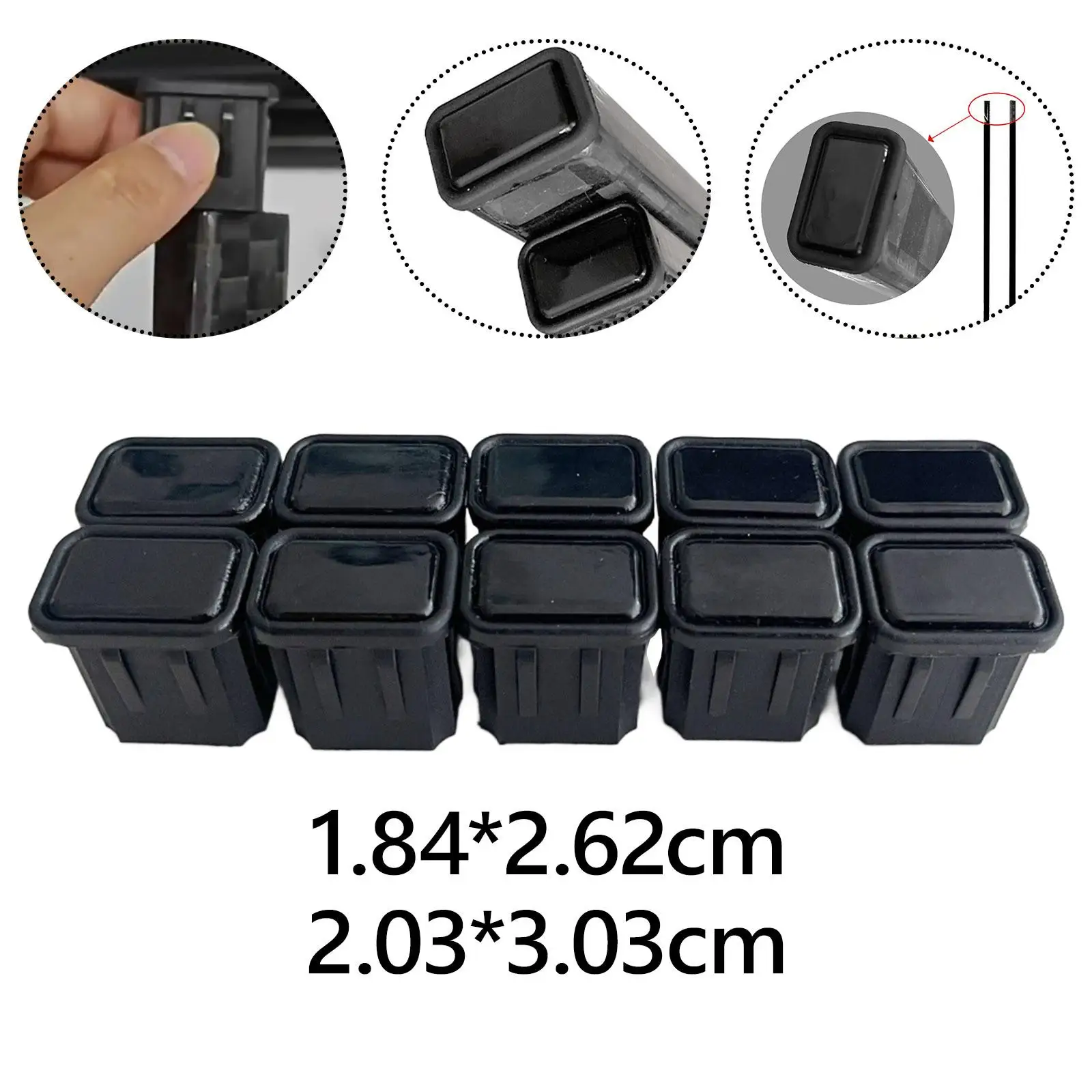 Bouchons d'extrémité robustes en TPU pour bâtons de hockey, ensemble de capuchons de remplacement universels pour la protection des bâtons de hockey sur glace