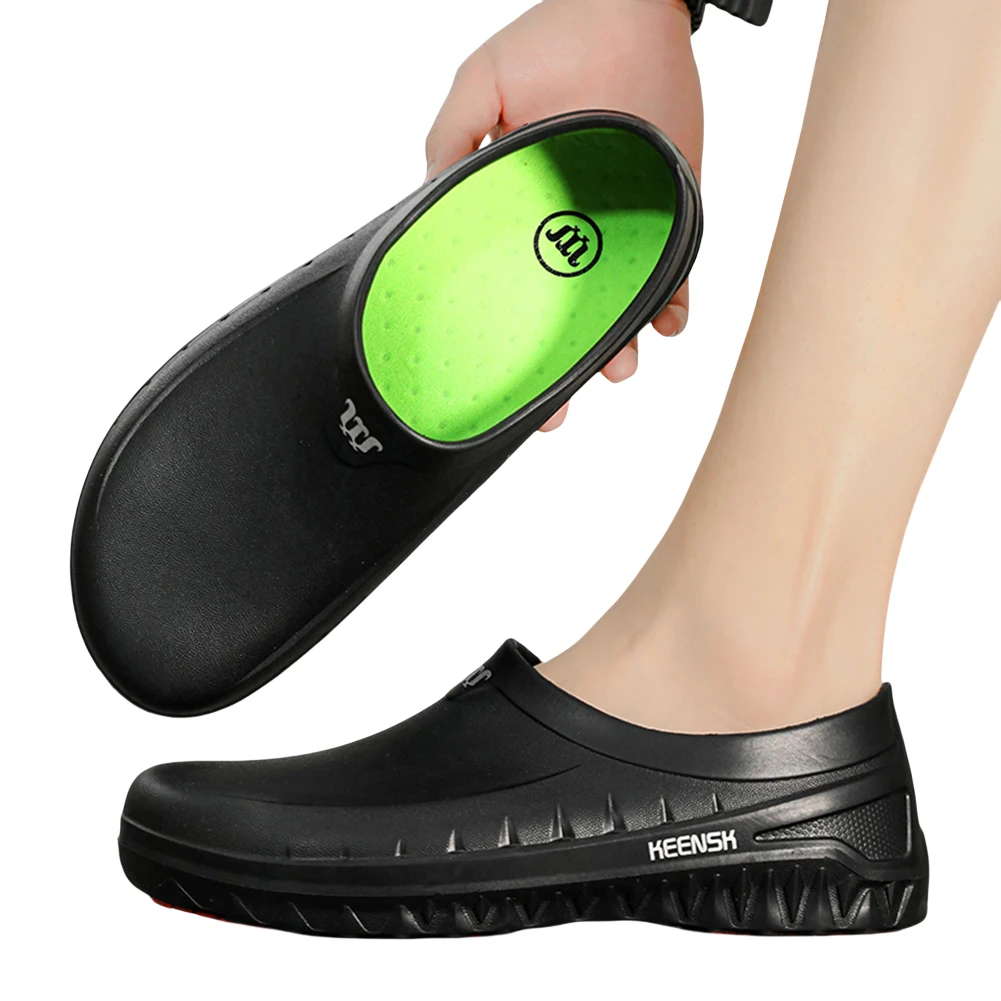 

Обувь для поваров из ЭВА, уличная защитная обувь, дышащая, удобная обувь для ходьбы, нескользящая обувь для медперсонала, водонепроницаемая, для отелей и ресторанов