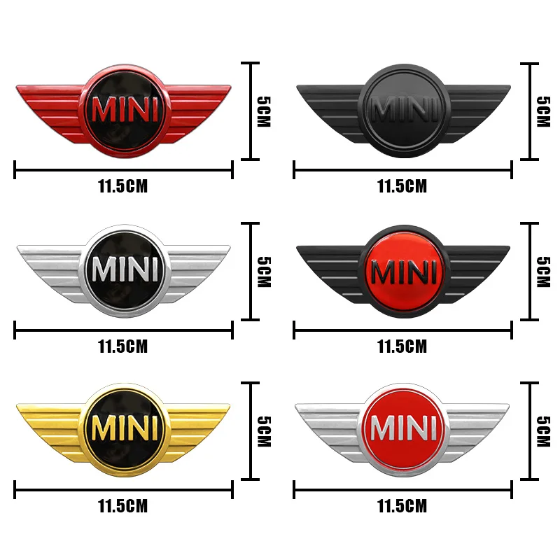 For Mini Cooper One S Countryman Clubman JCW R55 R56 R60 F55 F56 Accessories 1Pcs 3D Metal Car Body Sticker Emblem Badge Decals