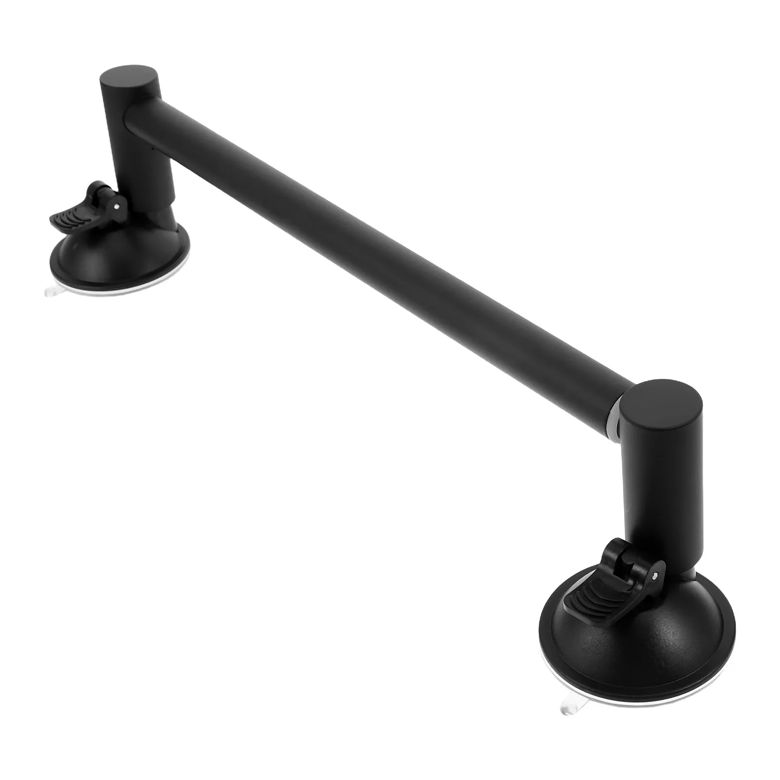 Adjustable Stainless Steel Suction Cup Towel Bar 25.6 Inch Bathroom Shower Door Holder Wall Mounted Rustproof Self Adhesive