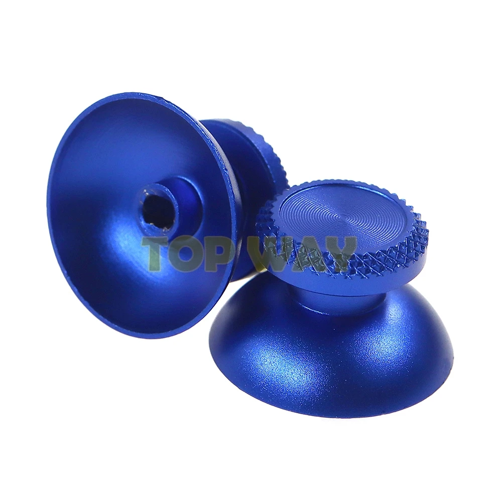 1set Rocker Caps For PS5 Game Console Aluminum Alloy Metallic Metal Analog Grips Stick Fit For PS5 Controller Mushroom Cap - view 6