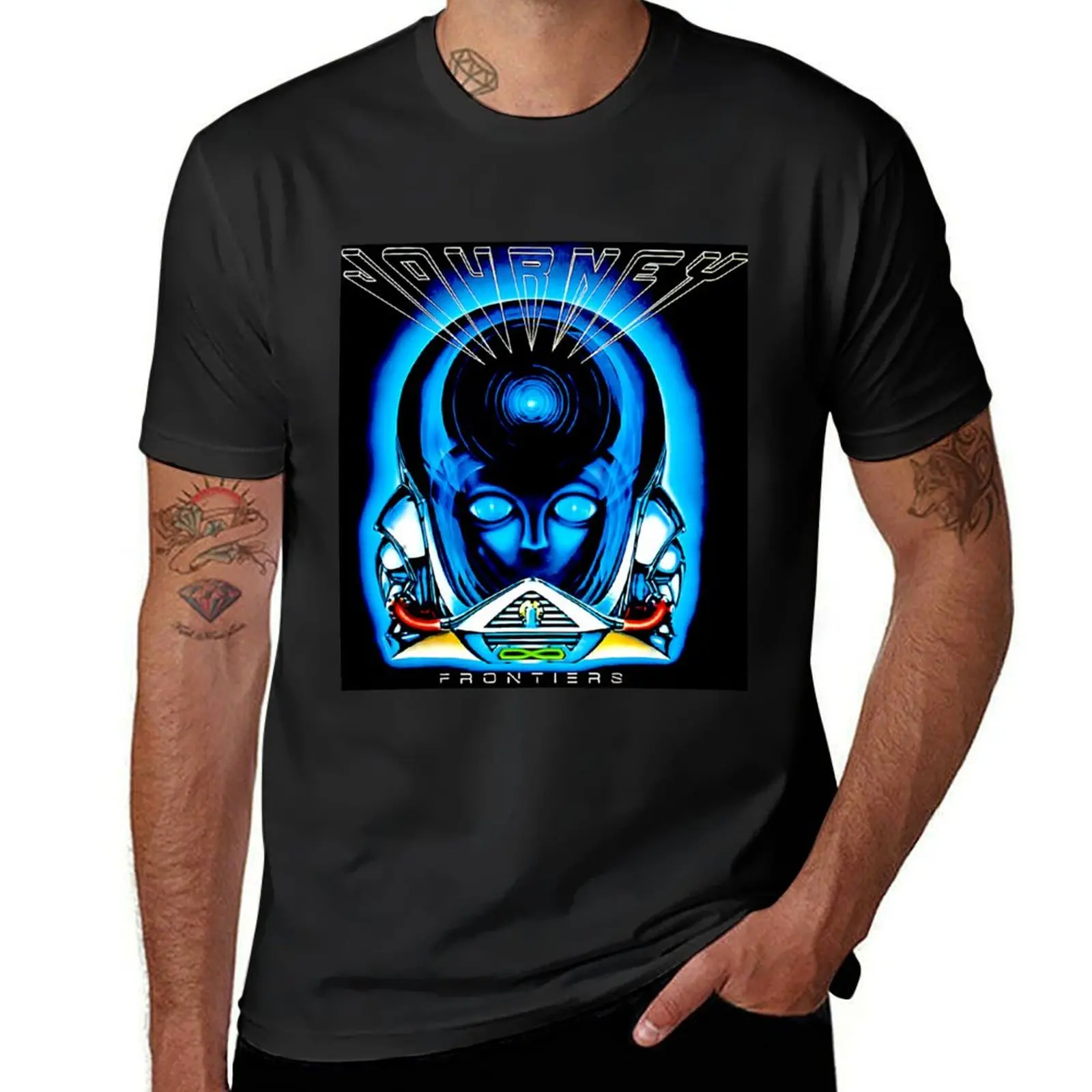 journey band T-Shirt oversized shirts graphic tees mens cotton t shirts