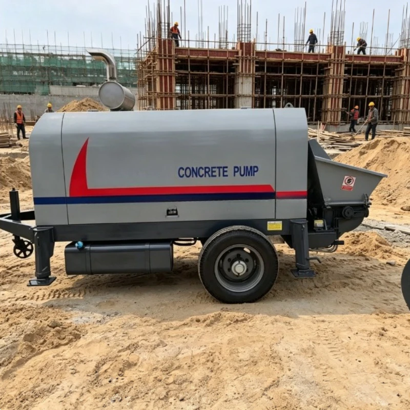 Customized Tunnel Construction Diesel Concrete Pump High Pressure Pump For Underground Engineering Works