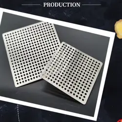 Parts Shower Drain Cover 304 stainless Colander Bathroom Tool Floor drain pad Square Drain Cover Hair Filter Sink Strainer