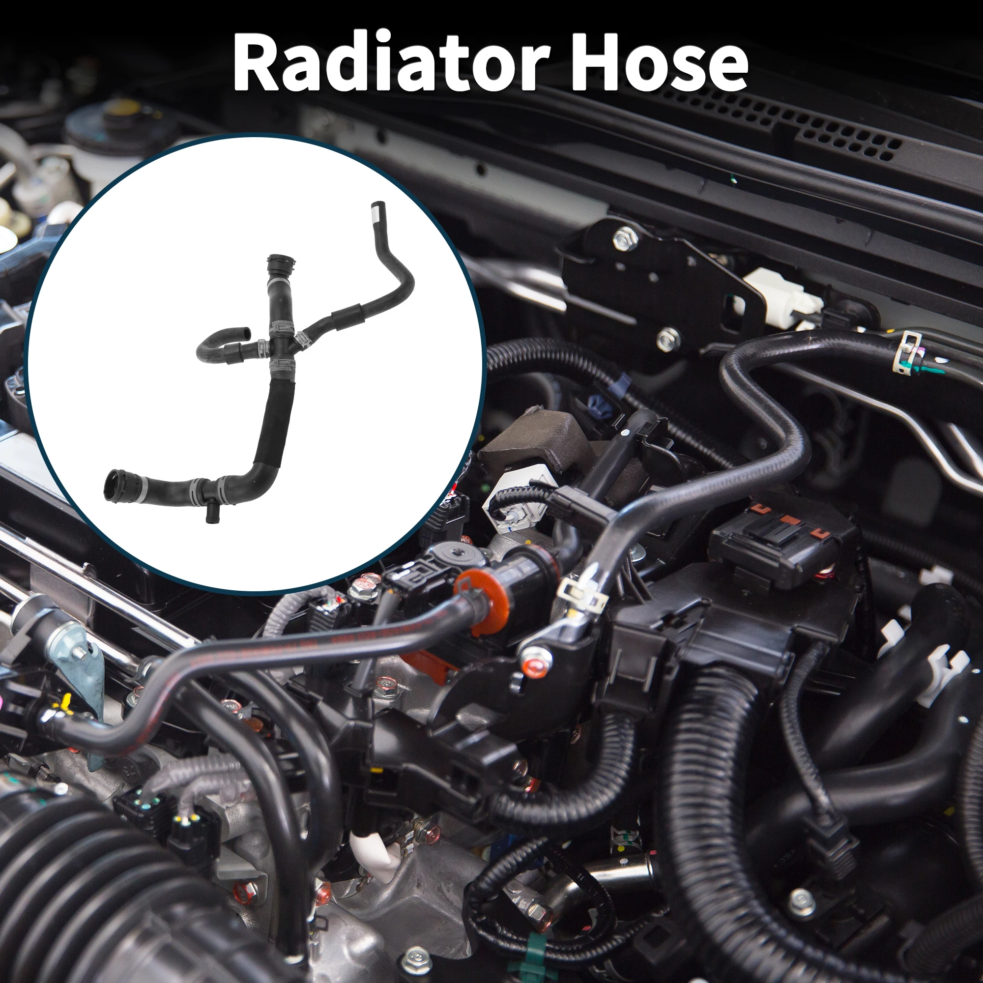 

UXCELL Шланг радиатора Водопровод для Audi Q7 2016 No 4M0122101CK Резина 1 шт.